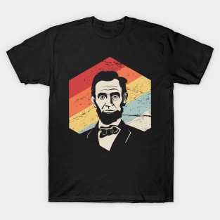 Retro Vintage Abraham Lincoln History Icon T-Shirt